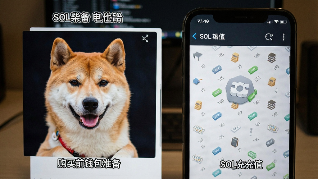 SOL柴犬币购买前钱包准备和SOL充值截图