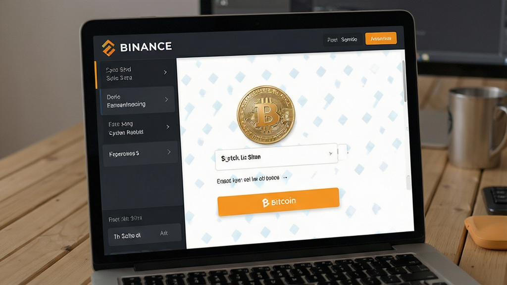 比特币币安现货交易买入页面示意图