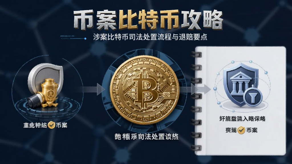 币案比特币攻略 涉案比特币司法处置流程与退赔要点配图