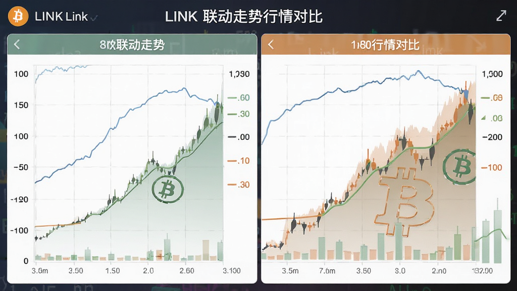 LINK 比特币 联动走势 行情对比图