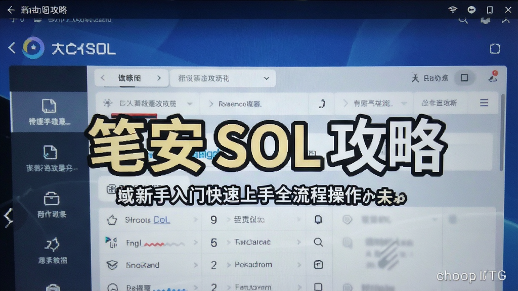 笔安 SOL 攻略 新手入门快速上手全流程操作界面截图