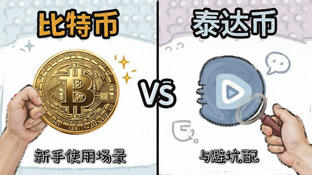 比特币vs泰达币 新手使用场景与避坑配图