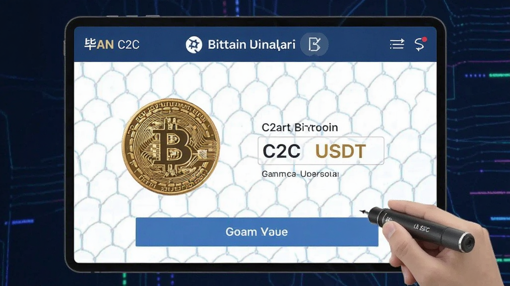 毕安 比特币 攻略 C2C买USDT操作界面示意图