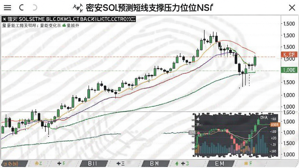 密安SOL预测短线支撑压力位图解 量能变化示意