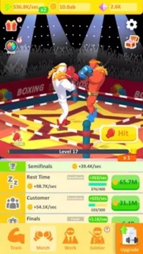 Idle Boxer Life放置拳击手的人生v1.0.0 单机版