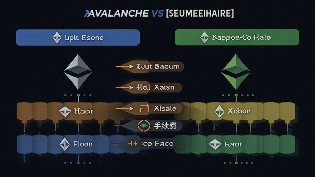 Avalanchevs以太坊 两条公链性能手续费生态全方位对比图