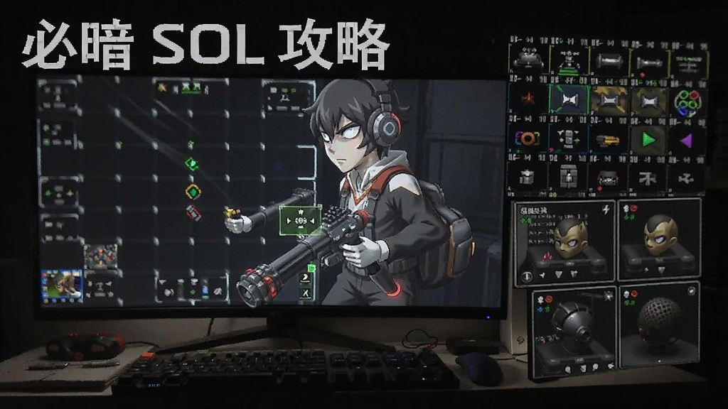 必暗 SOL 攻略 速通路线与资源分配实机画面
