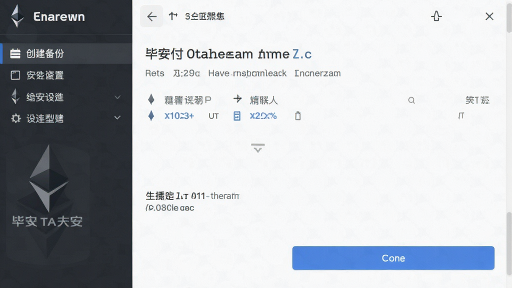 毕安以太坊钱包创建备份与安全设置全流程界面截图