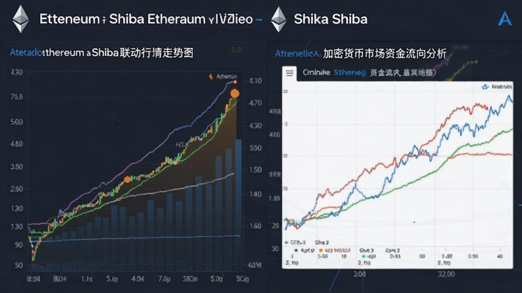 以太坊和Shiba联动行情走势图 加密货币市场资金流向分析图