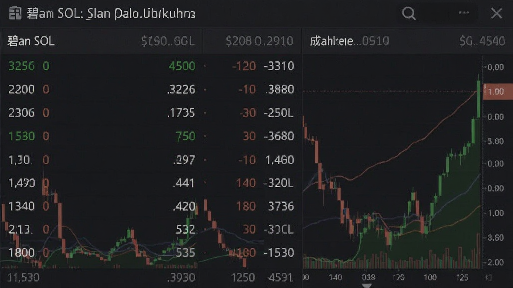 碧安SOL价格实时盘口挂单与成交量截图