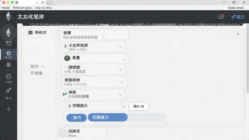 以太坊笔岸界面设置与权限提示 操作截图 配图
