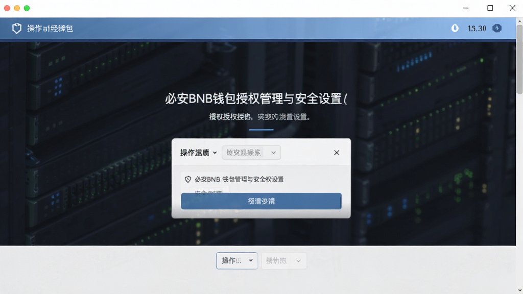 必安BNB钱包授权管理与安全设置页面操作截图