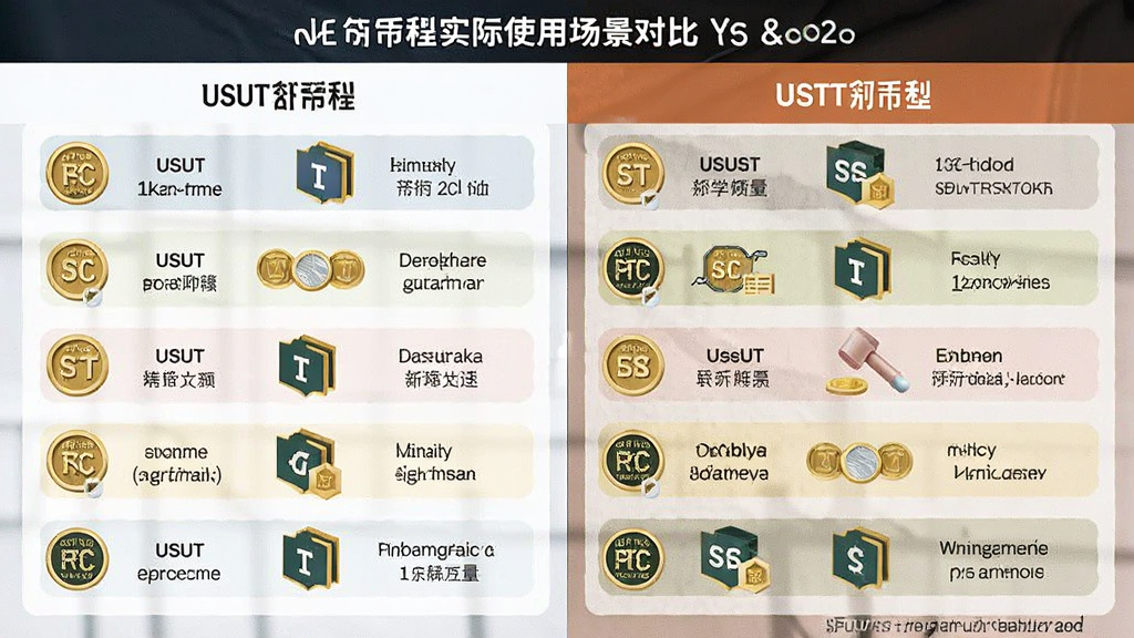 USDT前十币种实际使用场景对比图