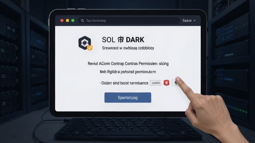 币暗 SOL 钱包授权管理页面撤销可疑合约权限示意图