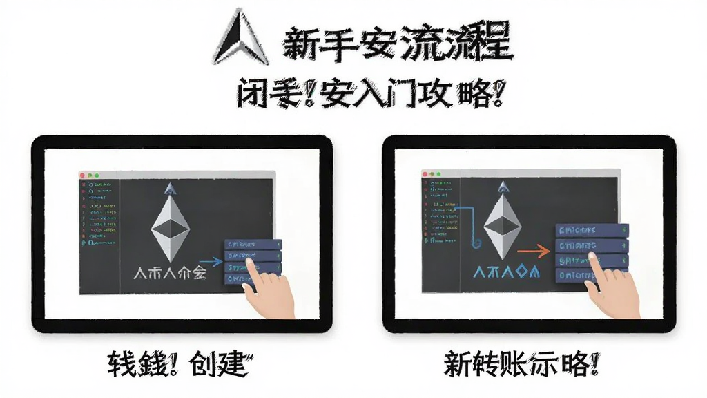 闭安 以太坊 攻略 新手入门全流程配图 钱包创建与转账操作示意