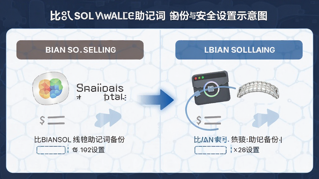 比安SOL钱包助记词备份与安全设置示意图