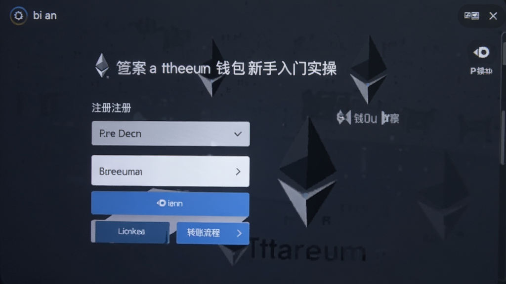 bi an 以太坊 钱包 新手入门实操界面 注册转账全流程截图