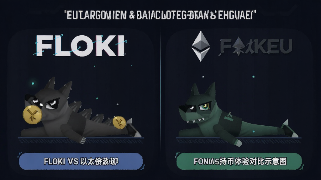 FLOKIvs以太坊 币价波动与持币体验对比示意图