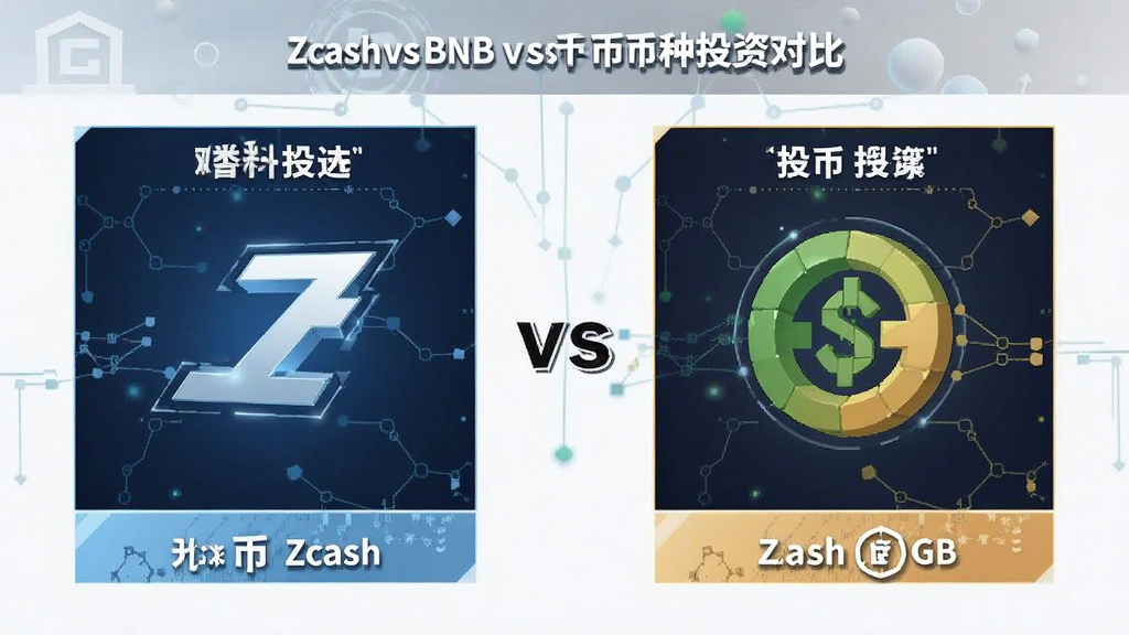 ZcashvsBNB 两种币投资对比概念图