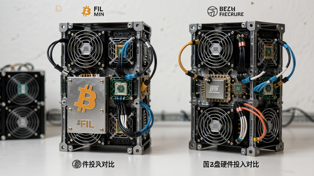 FIL 比特币挖矿 矿机硬盘硬件投入对比