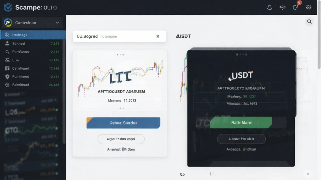LTC和USDT交易所兑换操作界面截图