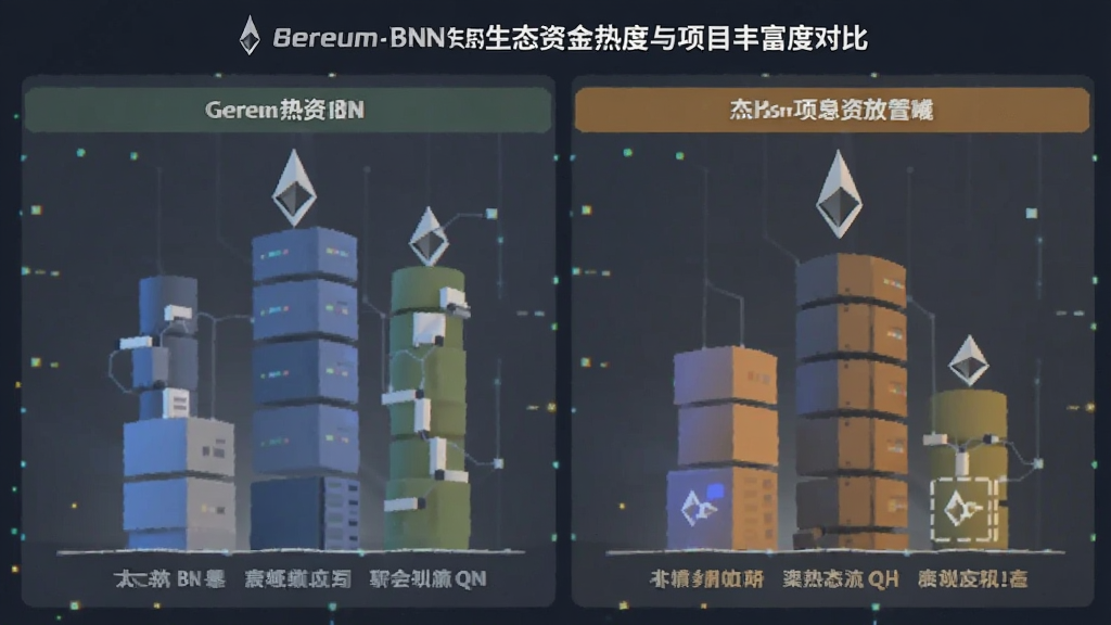 以太坊 BNB 生态资金热度与项目丰富度对比配图