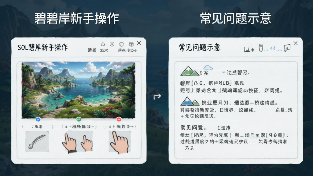 SOL碧岸新手操作界面与常见问题示意