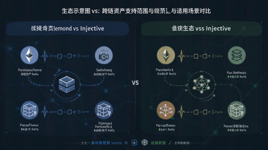 以太坊vsInjective 跨链资产支持范围与适用场景对比 生态示意图