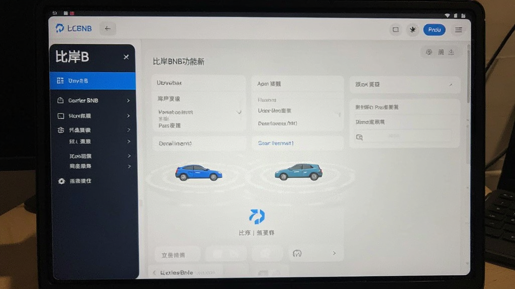 比岸BNB功能更新后的操作界面和菜单布局实拍
