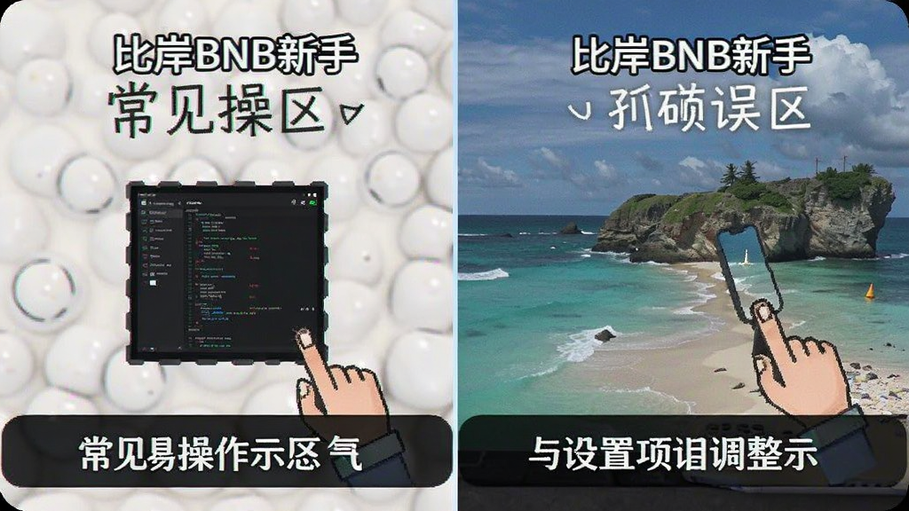 比岸BNB新手常见操作误区和设置项调整示意