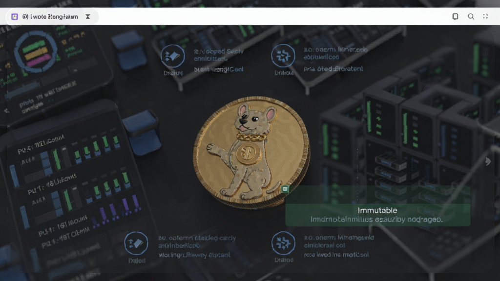 Immutable 狗狗币 链上数据与生态项目联动截图配图
