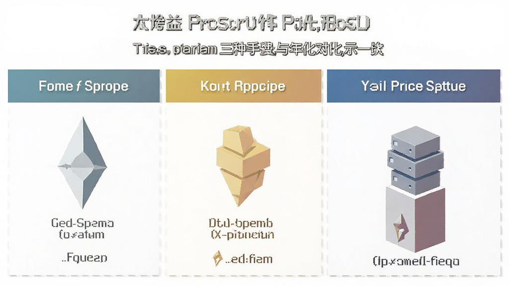 以太坊 收益 三种质押方式手续费与年化对比示意图