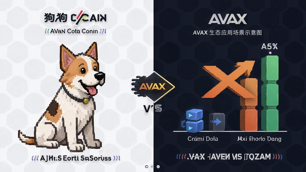 狗狗币vsAVAX AVAX生态应用场景示意图 链上数据对比