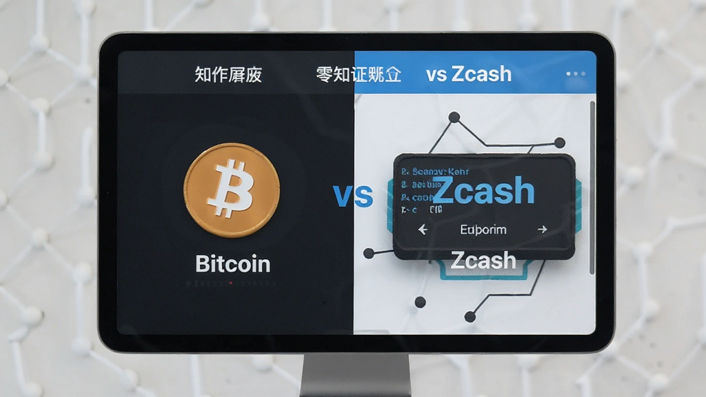 比特币vsZcash零知识证明屏蔽交易操作界面图