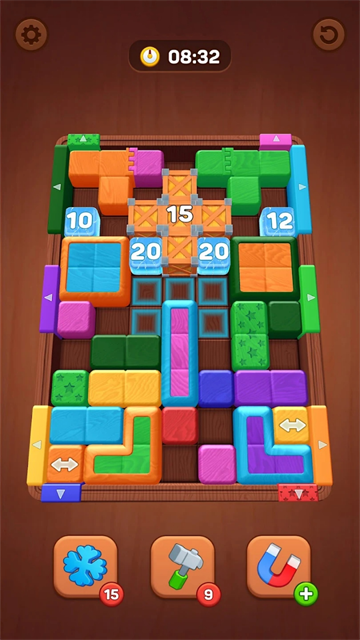 彩色方块滑动游戏 彩色方块滑动游戏