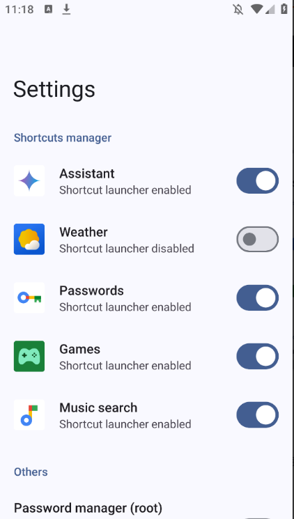 Google Shortcuts Launcher�������