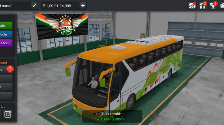 印度巴士模拟器汉化版无限金币v1.0 最新版