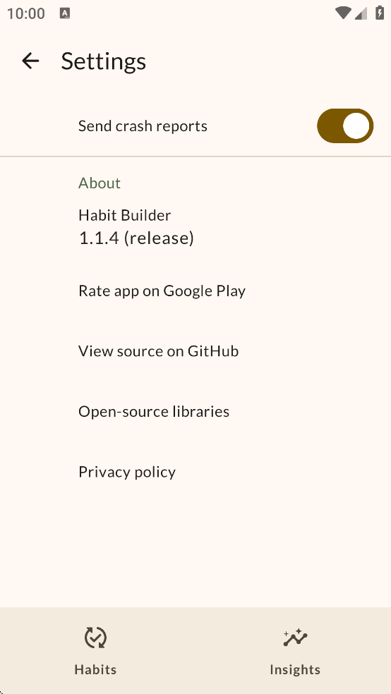Habit Builder����ϰ��