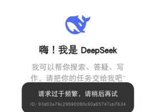 deepseek消息发送过于频繁怎么解除 deepseek消息发送过于频繁解决方法 deepseek消息发送过于频繁怎么解除 deepseek消息发送过于频繁解决方法