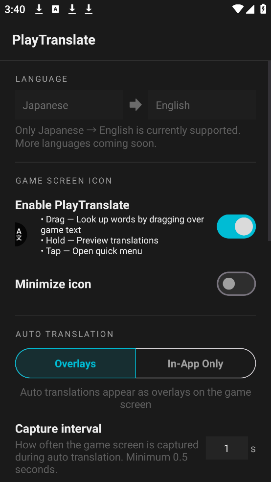 PlayTranslate��׿��v1.1.0 �ֻ���