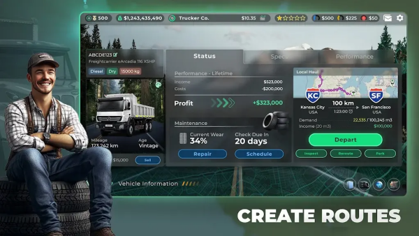 卡车经理游戏(Truck Manager安装器)v1.2.30 安卓版