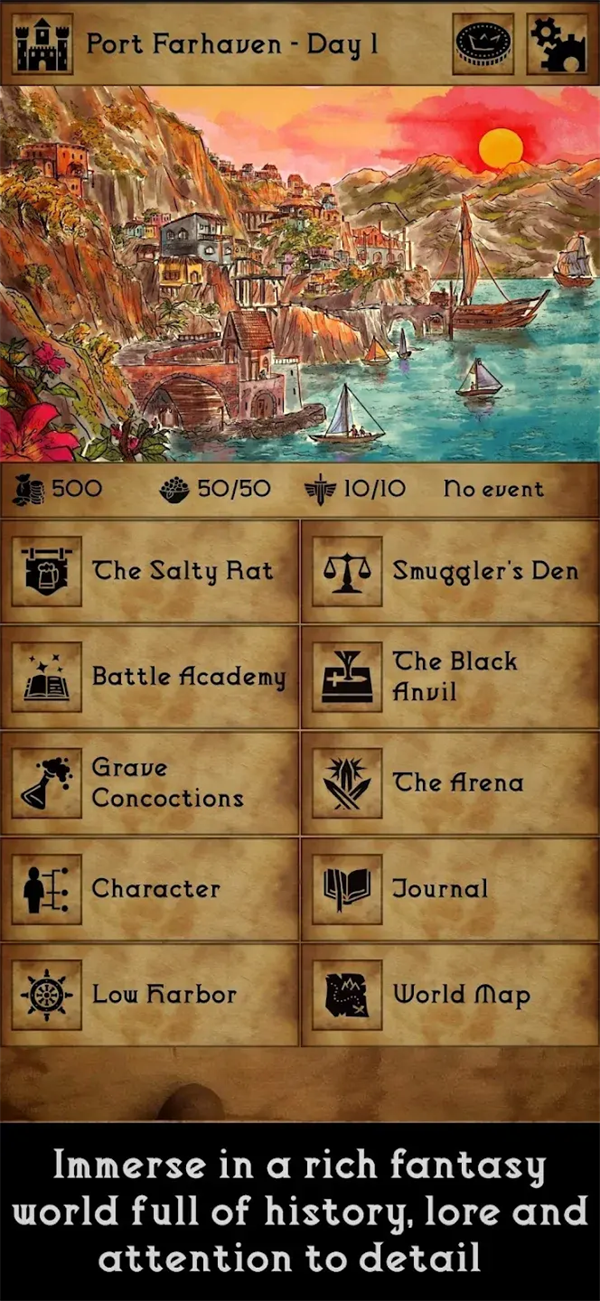 ��Ӱ��ϫ��Ϸ(Grim Tides)v1.10.7 ��׿��