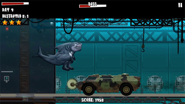 ʳ������ֱײ��Ϸ(Sharkosaurus Rampage)v6 ��׿��