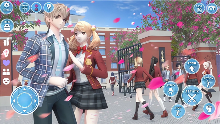 ����У԰Լ��ģ�����ٷ�����(Anime School Girl Dating Sim)