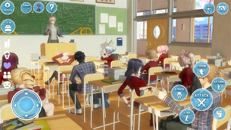 ����У԰Լ��ģ�����ٷ�����(Anime School Girl Dating Sim)v1.16 ��׿��