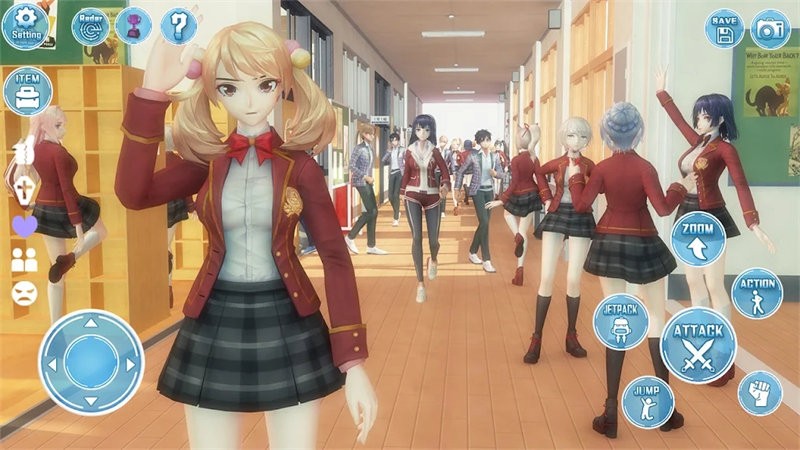 ����У԰Լ��ģ�����ٷ�����(Anime School Girl Dating Sim)v1.16 ��׿��