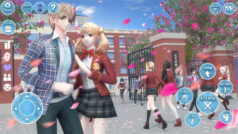 ����У԰Լ��ģ�����ٷ�����(Anime School Girl Dating Sim)v1.16 ��׿��