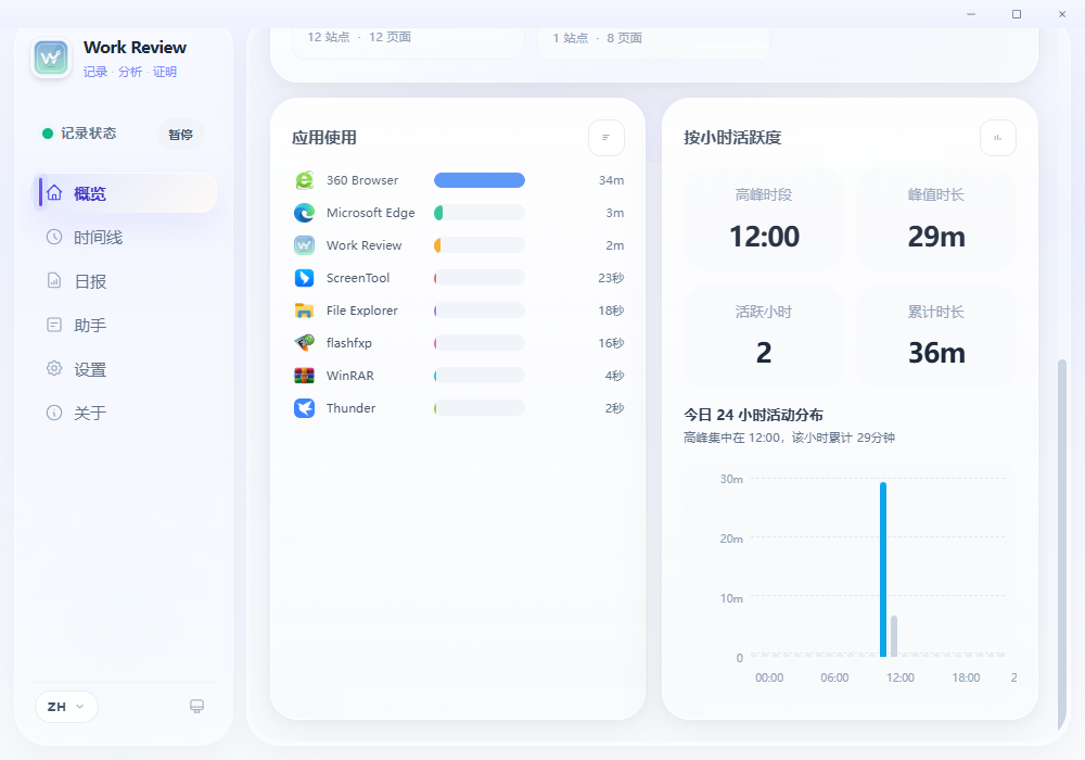 WorkReview���԰�v1.0.47 ���°�