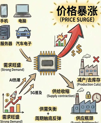 存储器价格暴涨的原因 什么原因导致存储芯片价格暴涨 存储器价格暴涨的原因 什么原因导致存储芯片价格暴涨