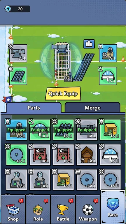 �ϳ������ս���°�(Soccer Clash: Merge)v1.1.0 ��׿��